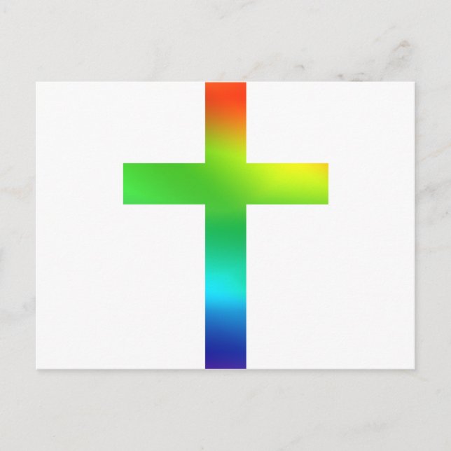 Rainbow Cross Postcard (Front)