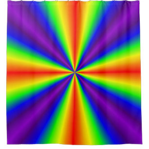 Rainbow Cross Shower Curtain
