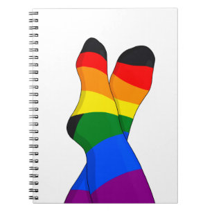 Rainbow Crossed Legs Notebook