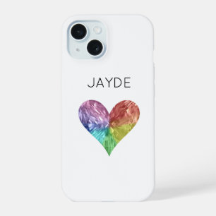 Rainbow Crystal Heart Mobile Phone Case