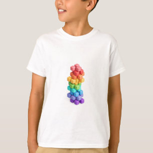 Rainbow Cube Tower T-Shirt