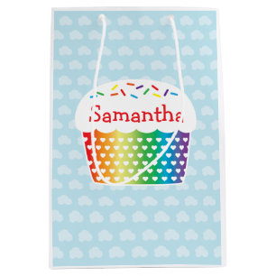 Rainbow Cupcake Gift Bag