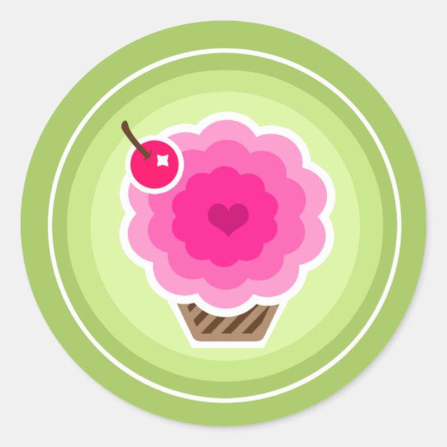 RAINBOW CUPCAKE STICKER (Front)