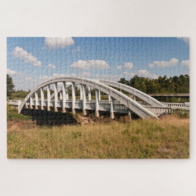 Rainbow Curve Bridge just outside Baxter Springs Jigsaw Puzzle (Horizontal)