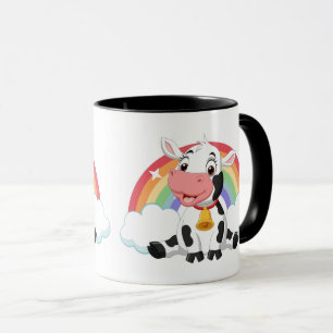 Rainbow Cute Baby Cow  Mug