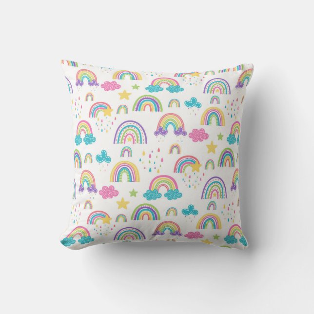 Rainbow cute cushion (Front)