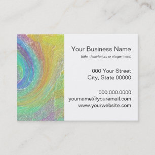 Rainbow Cyclone Abstract Art Business Card