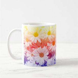 Rainbow Daisies Coffee Mug