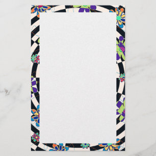 Rainbow Daisies Kaleidoscope Stationery