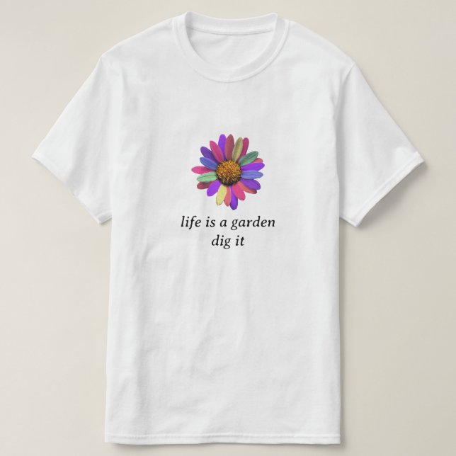 Rainbow Daisy T-shirt (Design Front)