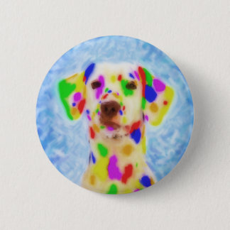 Rainbow Dalmatian 6 Cm Round Badge