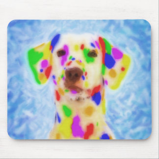 Rainbow Dalmatian Mouse Pad