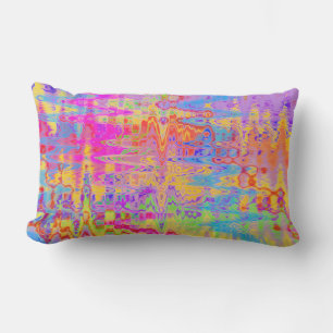 Rainbow Dance Abstract Outdoor Cushion