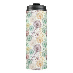 Rainbow Dandelion Breeze – Whimsical Floral Thermal Tumbler