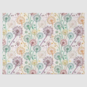Rainbow Dandelion Breeze – Whimsical Floral Tissue Paper