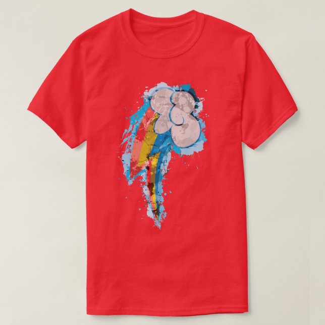 Rainbow Dash CM Splatter T-Shirt (Design Front)