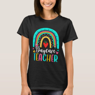 Rainbow Daycare Teacher Squad Crew 1st Day Of Scho T-Shirt