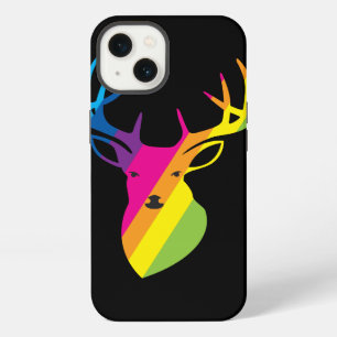 Rainbow deer black edition iPhone 13 case