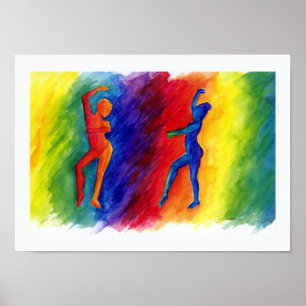 Rainbow Degas Poster Print