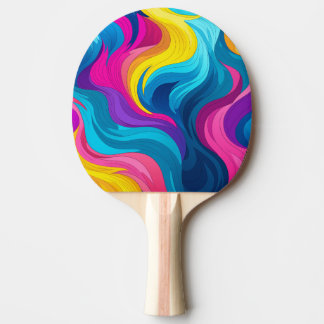 Rainbow Delight Ping Pong Paddle