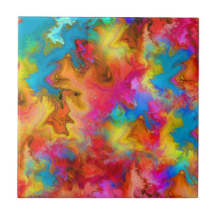 rainbow design ceramic tile