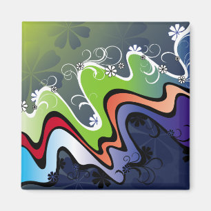 rainbow design magnet