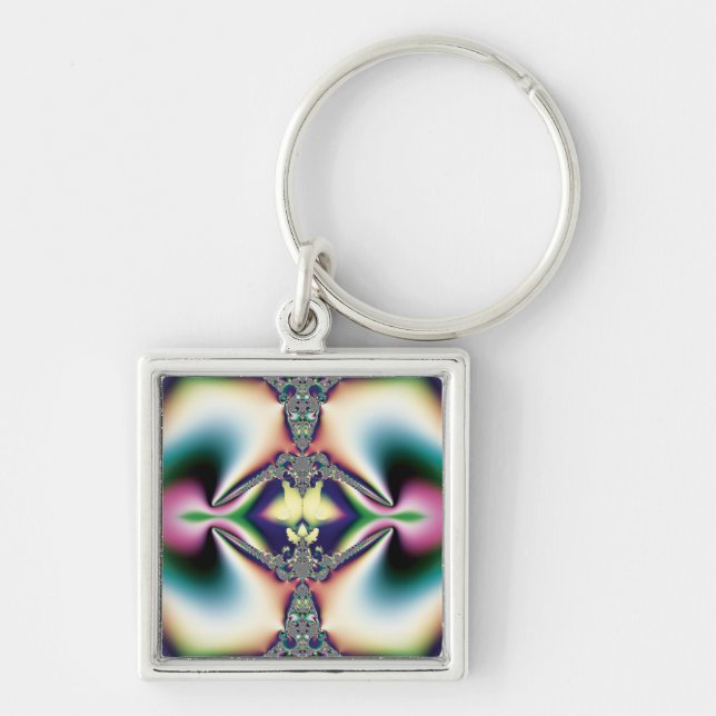 Rainbow Diamond Key Ring (Front)