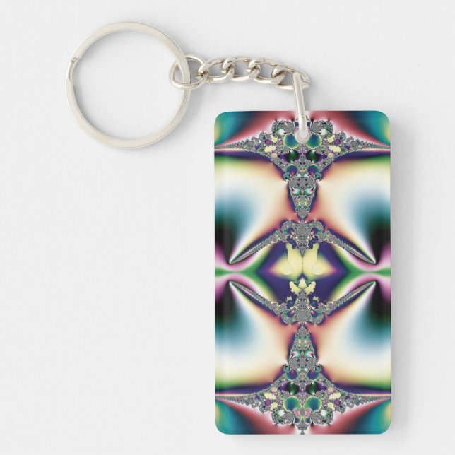 Rainbow Diamond Key Ring (Front)