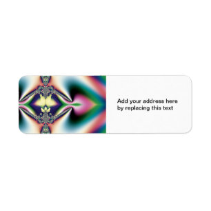 Rainbow Diamond Return Address Label