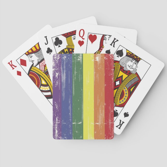 Rainbow Distressed Cards (Back)