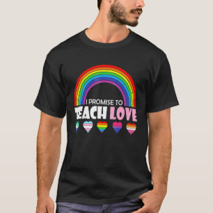 Rainbow Diversity Equality I Promise To Teach Love T-Shirt