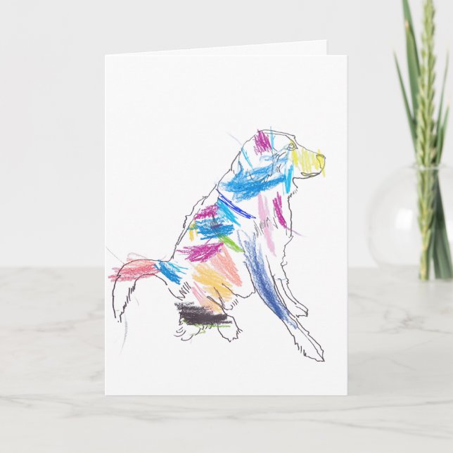 Rainbow Dog Happy Father's Day ! Card (Front)
