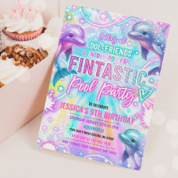 Rainbow Dolphin Under The Sea Pool Birthday Party