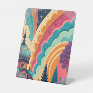 Rainbow Dome Pedestal Sign – Customisable