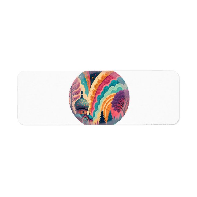 Rainbow Dome Return Address Labels (Front)