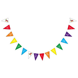 Rainbow Donkey Pinata Piñata Fiesta Party Animal Bunting