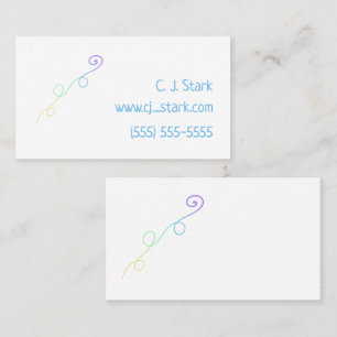 Rainbow Doodle Business Cards