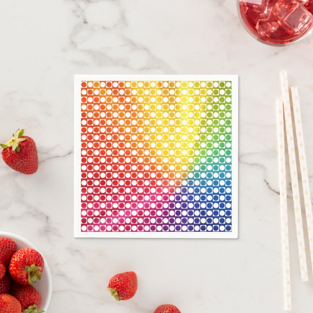 Rainbow Dot Napkin (Insitu)