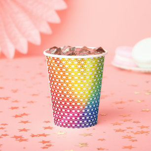 Rainbow Dot Paper Cups
