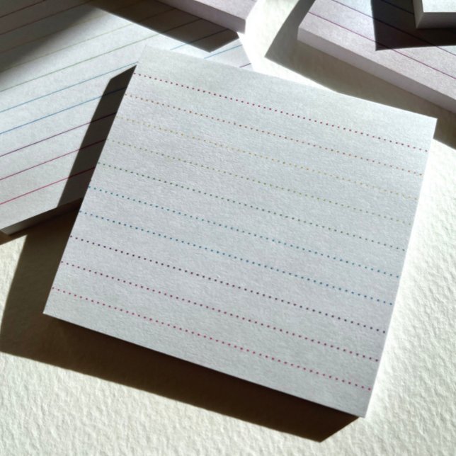 Rainbow Dot Rule Post-It Notes (RainbowRule dot lined notes from Joy Design.)