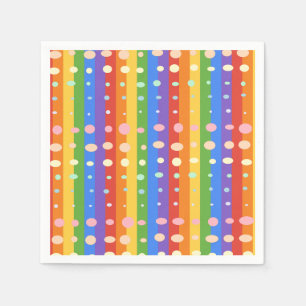 RAINBOW DOT SRIPES NAPKIN