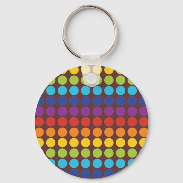 rainbow dots key ring (Front)