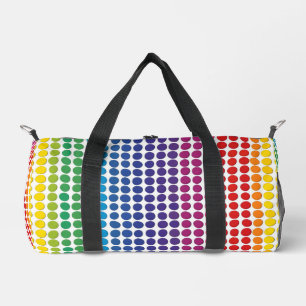 Rainbow Dots Pattern Duffle Bag