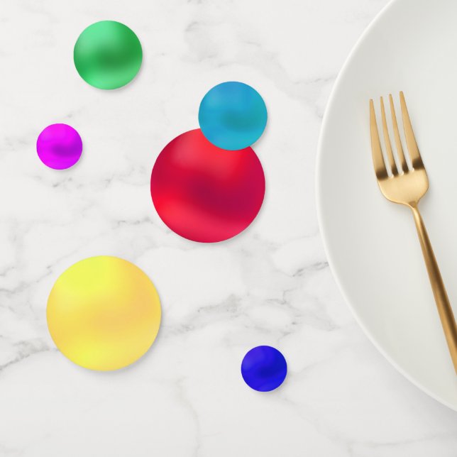 Rainbow Dots Table Confetti (Group)