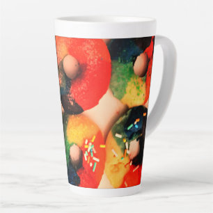 Rainbow Doughnuts Latte Mug