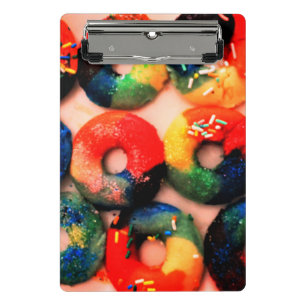 Rainbow Doughnuts Mini Clipboard