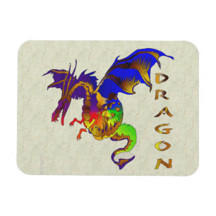 Rainbow Dragon Magnet