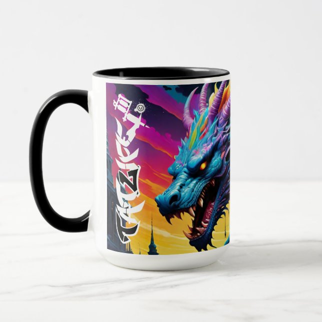 Rainbow Dragon Mug (Left)
