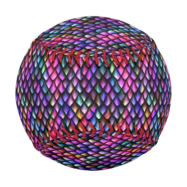 Rainbow Dragon Scales Baseball (Front)