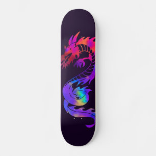 Rainbow Dragon Tattoo Skateboard